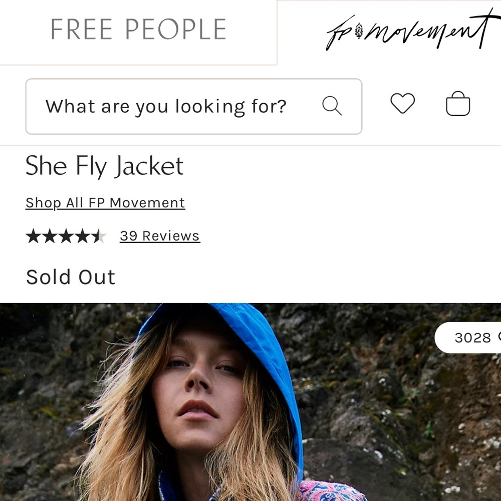 Free People FP movement she fly embroidered jacket blue NWOT - Picture 3 of 8